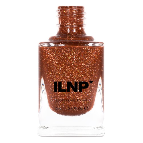 ILNP Hidden Path Orange Mahogany Holographic Jelly Nail Polish