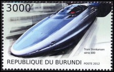 BURUNDI 1265c - Electric Vehicles "Shinkansen Train" (pb87346)