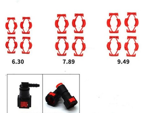 2 Bague 6.30mm Tuyau Carburant Clips Durite Peugeot Citroën Renault Diesel Ford - Foto 2 di 4