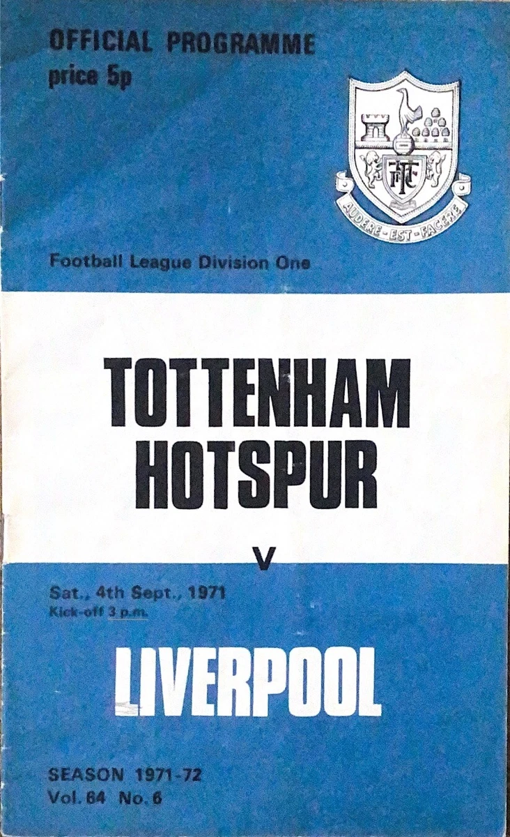 120x Tottenham Hotspurs Programmes from a range of years between