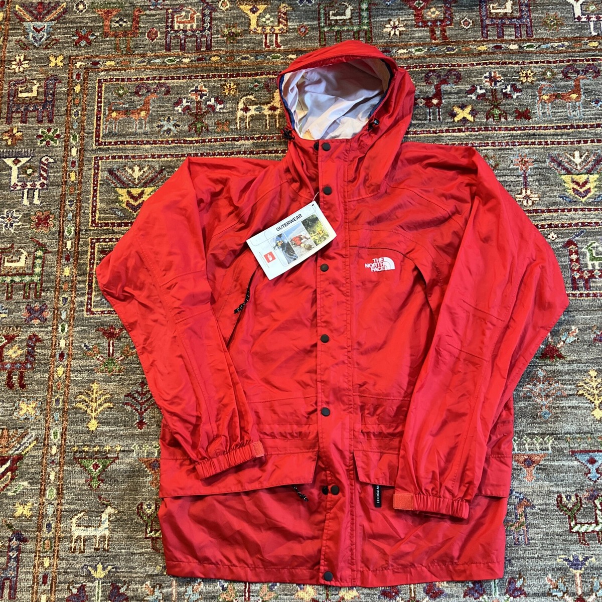ジャケット・アウター archive fur grunge down parka y2k Red Rare Vintage 90s Y2K THE NORTH FACE Sitka Parka Rain Jacket