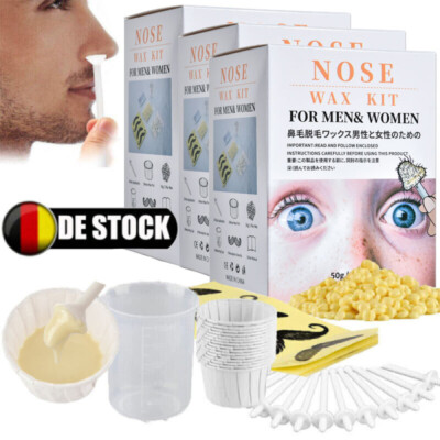 3/2stk Nasenhaar Wachs Nose Wax Kit Schmerzlos Haarentfernung Set Männer Frauen