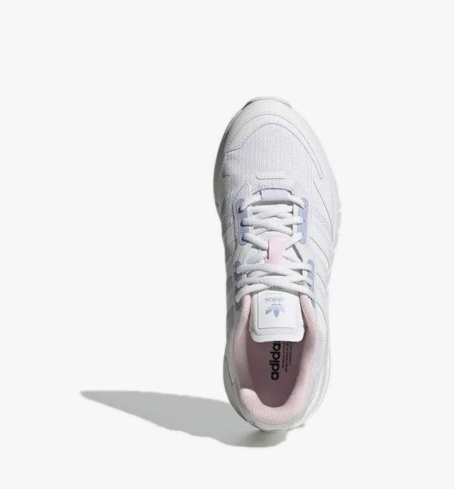 WOMEN'S Adidas Original ZX 1K Boost White Violet Tone H02939 SIZE