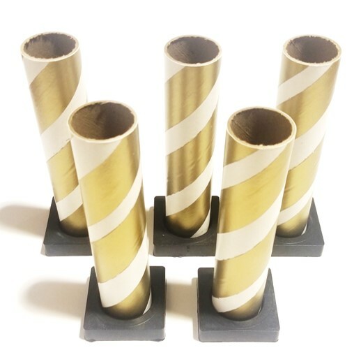 5 Fireworks Mortar Tubes with Bases - 1.25" ID x 6" Length ...