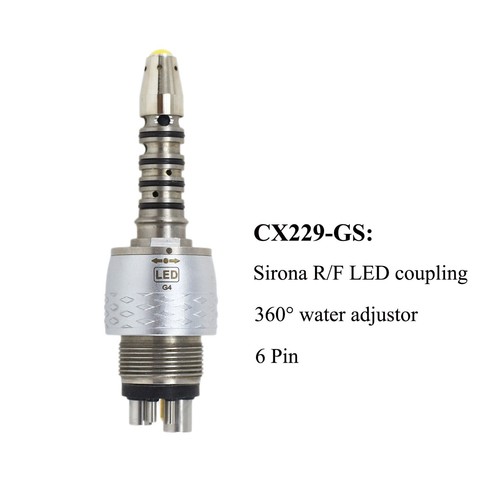 COXO Fiber Optic Sirona High Speed Handpiece T2 Dental Turbine R/F LED Coupling - Picture 83 of 90