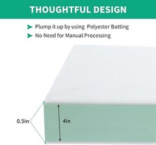 NUOVO RICAMBIO DIVANO SCHIUMA ALTA DENSITÀ TAGLIATO A QUALSIASI MISURA-32” x 32” x 5”