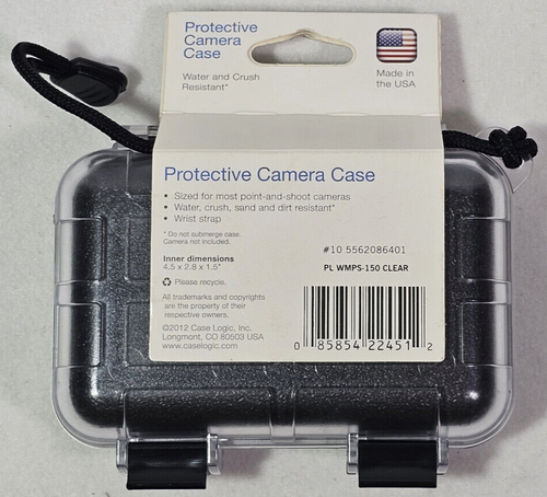 Transparent Protective Camera Case NEW - Water/Crush Resistant 4.5"x2.8"x1.5" - Picture 2 of 2