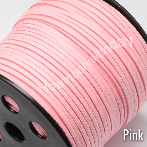 Faux Suede Flat Leather Cord Lace Thread String Enviro Jewellery 2.5m 3mm - Picture 38 of 66