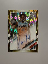 2021-22 Topps Chrome OTE Davion Mace Gold Raywave Auto RC /50