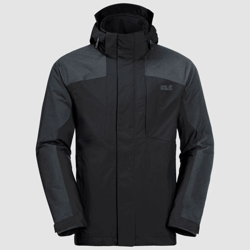 Jack Wolfskin Viking Sky Men s 3 in 1 Waterproof Jacket Black