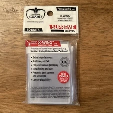 Ultimate Guard Board Game Sleeves Supreme X-Wing Miniatures Game size UGD010477