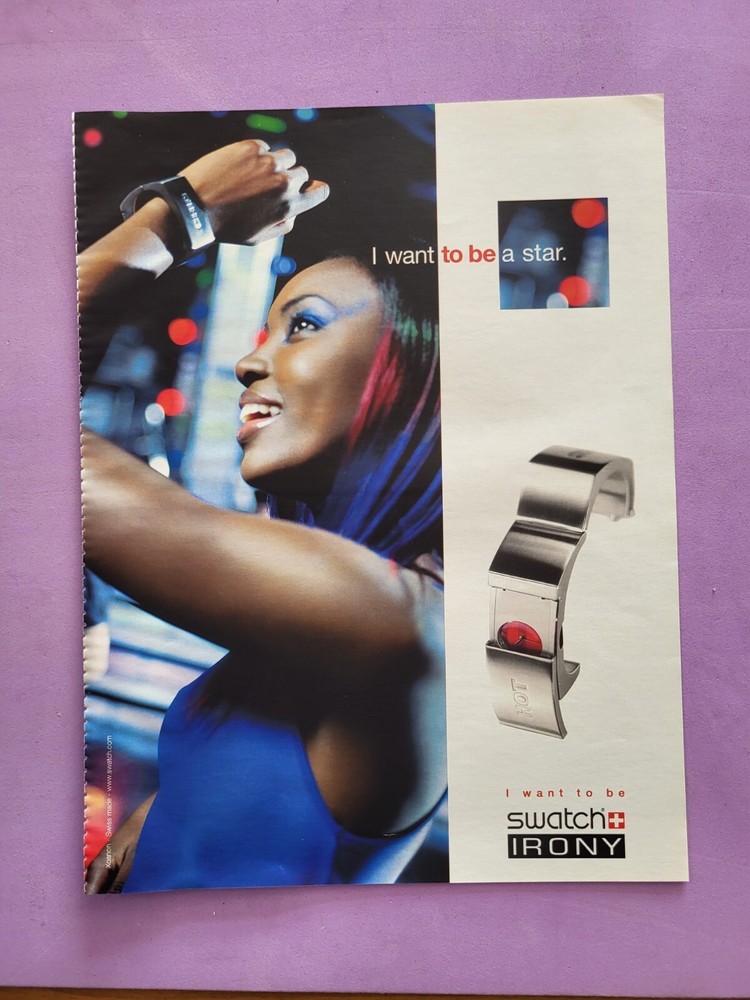 SWATCH IRONY Clipping Chrono Advertising Watch Model 86