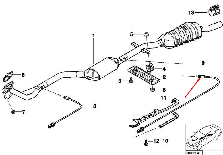 NEW BMW 3 E36 LAMBDA OXYGEN SENSOR 11781739845 1739845 OEM | eBay