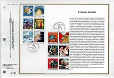892+    FEUILLET   CEF 1er JOUR 1988   LA  BANDE  DESSINEE