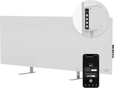 Infrared Heater - with Thermostat - 700 Watt Energy Saving Panel Electric Heater