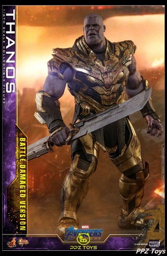 Figura de acción dañada 1/6 Hot Toys Marvel Avengers EndGame Thanos Battle MMS564 - Imagen 6 de 17