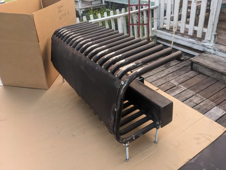 Rejilla de chimenea 36w 14t 14d tubo soplador intercambiador de calor más calor menos leña  Foto 4 de 4