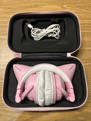 YOWU Cat ear Selkirk Wireless Headphones - PINK
