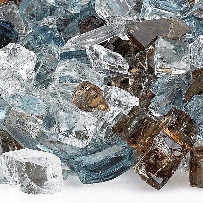 American Fireglass 0.5 in Bali Reflective Fire Glass - 10 lbs RETAIL CONTAINER