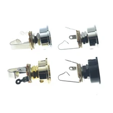 USA 3/8"-32 & Metric Electrosocket Jack Plate w/ Mono Jack for Fender Telecaster