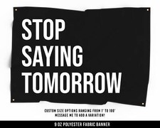 Motivational Fitness Cloth Banner - Home Gym Wall Art