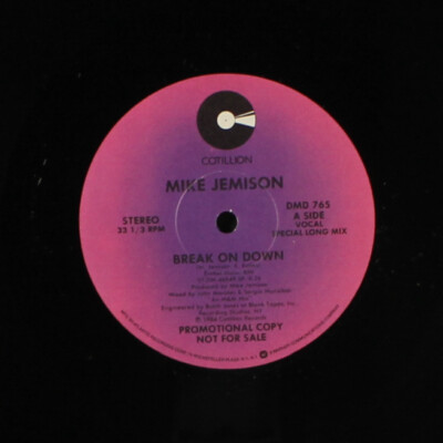 MIKE JEMISON: break on down / you make me feel the way i do COTILLION 12'' Single