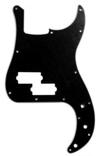 NEW - Pickguard For Fender Precision Bass, 3-Ply - BLACK