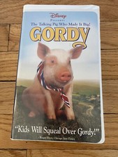 Walt Disney's Gordy VHS, 1995 Movie Video Tape Vintage Clamshell Case