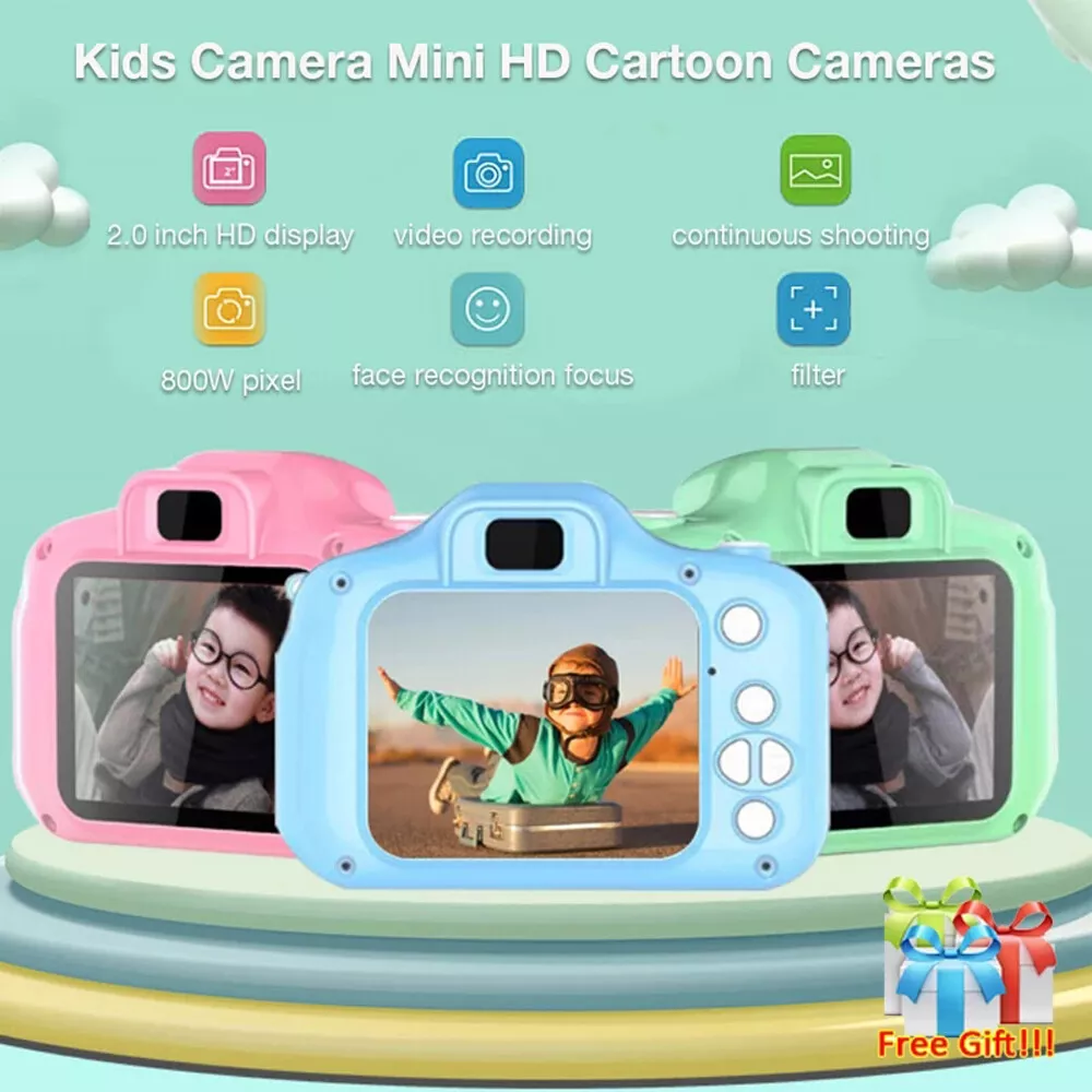 Cámara De Fotos/video Mini Digital Hd Infantil Bn5042 Con Juegos 1080p Azul  con Ofertas en Carrefour