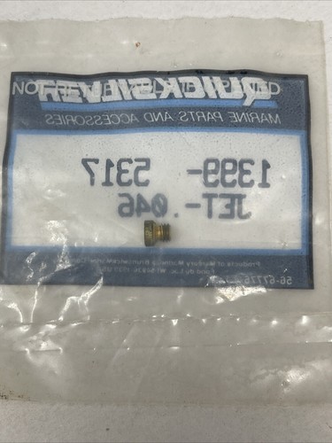 Quicksilver 1399-5317 Jet .046 Mercury GENUINE OEM - Picture 3 of 3