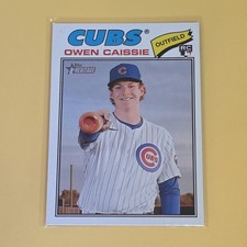 2026 Topps Heritage Short Print SP Owen Caissie RC Chicago Cubs #360
