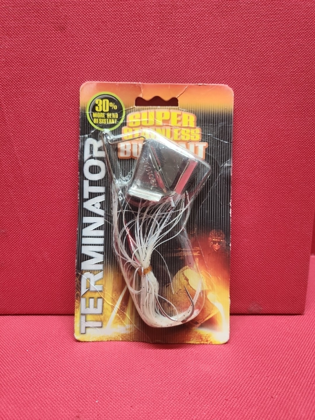 RARE Terminator SUPER STAINLESS Series 1/2 oz Original Buzzbait NEW Blue Glimmer - Image 1