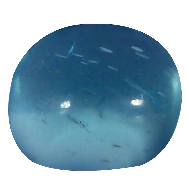 0.93 ct Oval Cabochon Shape (6 x 5 mm) Brazilian Paraiba Blue Apatite Gemstone