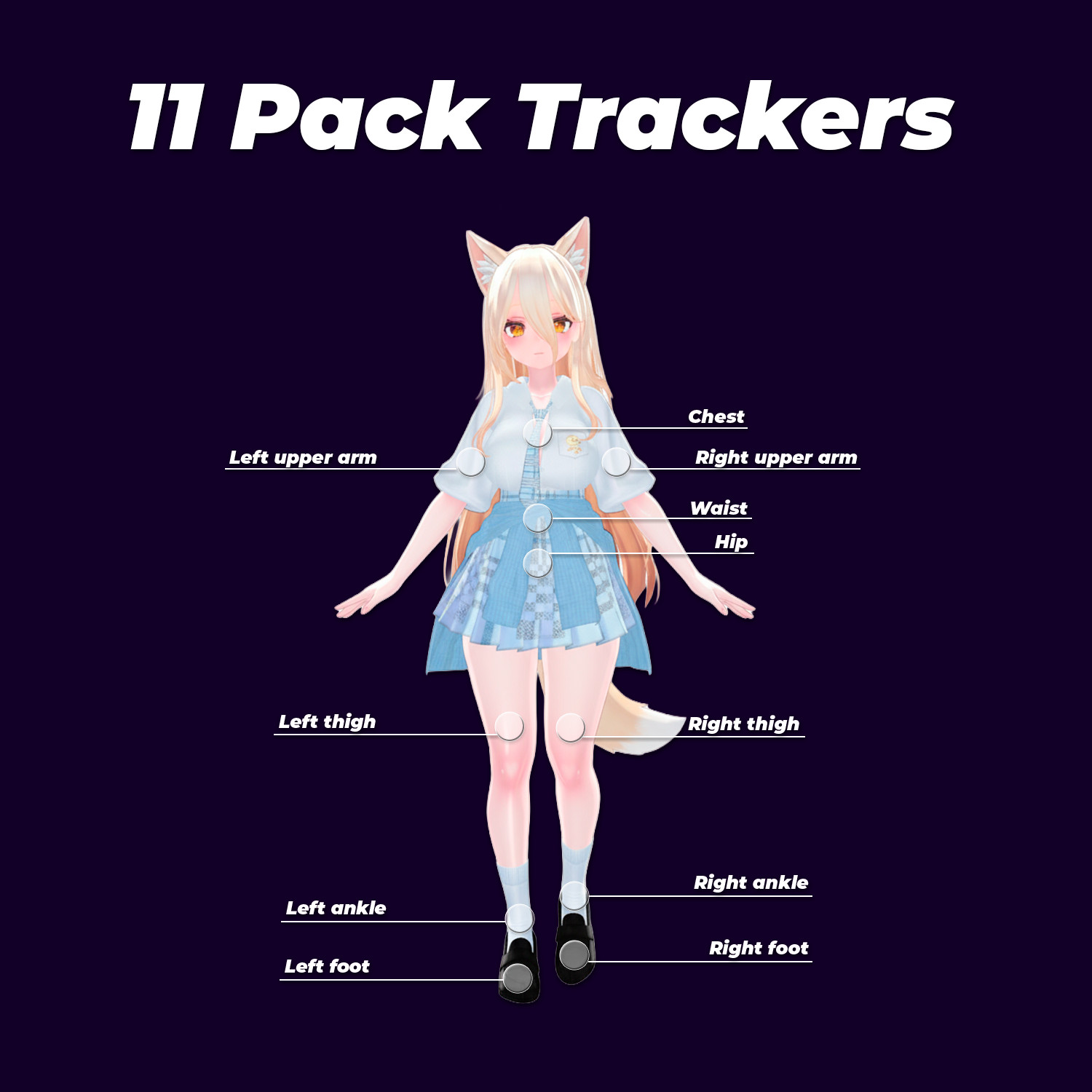 SlimeVR Compatible Full Body Tracking FBT VRCHAT VR 11 Trackers ICM42688 VIVE