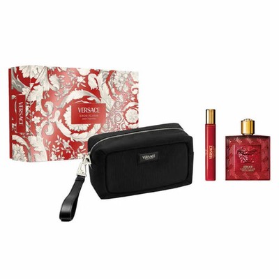 Versace Eros Flame Eau de Parfum Spray 100ml Set 3 Stück