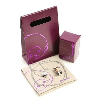 Monchhichi x Swarovski Necklace Pig Charm 17.7 inches Necklace
