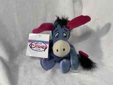 Vintage Disney Store Reindeer Eeyore Mini Bean Bag Plush 9  NWT