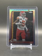 2025 TOPPS CHROME FOOTBALL SILVER REFRACTOR HOLLYWOOD BROWN