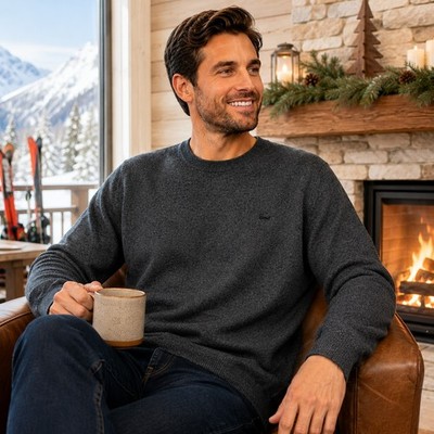 GANT Men's XL Gray Sweater Pullover Crewneck Quiet Luxury Dadcore Preppy Classic