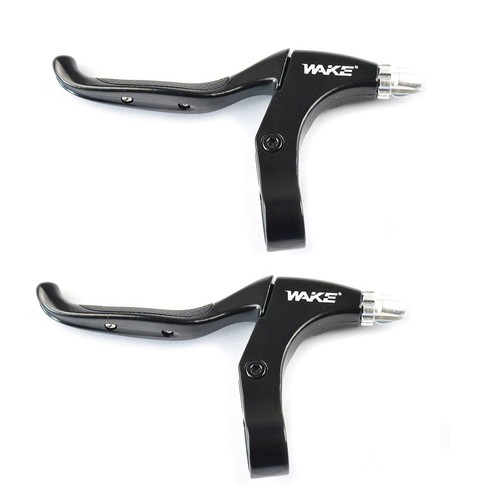 Bicycle Brake Handle Brake Lever 1 Pair Universal Aluminum Alloy 4-Finger Bik...