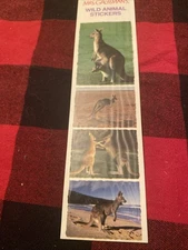 Mrs. Grossman's Wild Animal Stickers - Kangaroo 4 Stickers  1 Strip - Photo Real