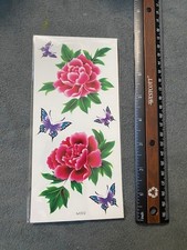 Butterfly Waterproof FLOWER Body Temporary Tattoos Stickers US