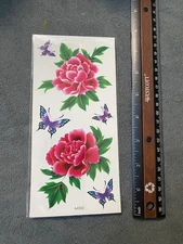 Butterfly Waterproof &FLOWER Body Temporary Tattoos Stickers US