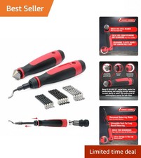 Professional Alloy Steel Deburring Tool with Ergonomic Grip & Blade Storage