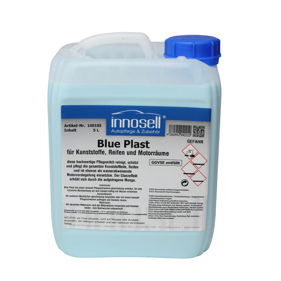 INNOSELL Blue Plast cuidado del plástico cuidado de neumáticos sellado del motor cuidado profundo - 5 L