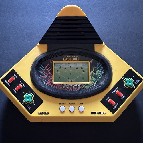 Vintage VTech Talking Play by Play Baseball Handheld Video Game - Works 1986 - Picture 1 of 6