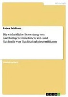 Die Einheitliche Bewertung Von Nachhaltigen Immobilien. Vor- Und Nachteile...
