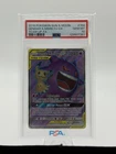 2019 POKEMON SUN & MOON TEAM UP #164 FULL ART/GENGAR & MIMIKYU GX PSA 10