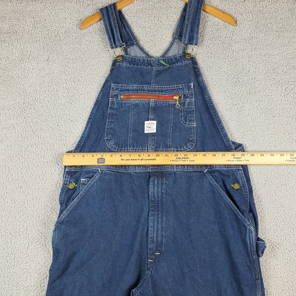 Vintage Pointer Brand Men's Size 36 USA Workwear Work Denim Bib Overalls Jean - Image 3 of 4