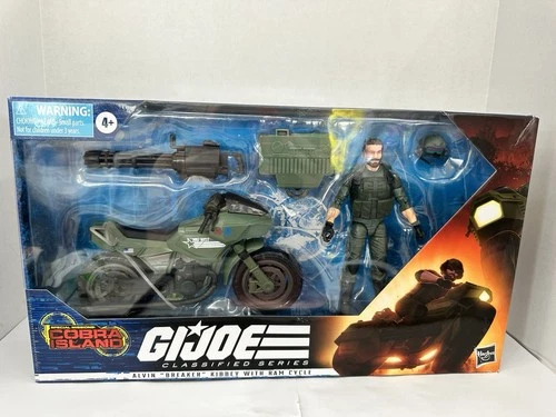 Hasbro G.I. Joe Classified Series Alvin "Breaker" Kibbey with RAM Cycle